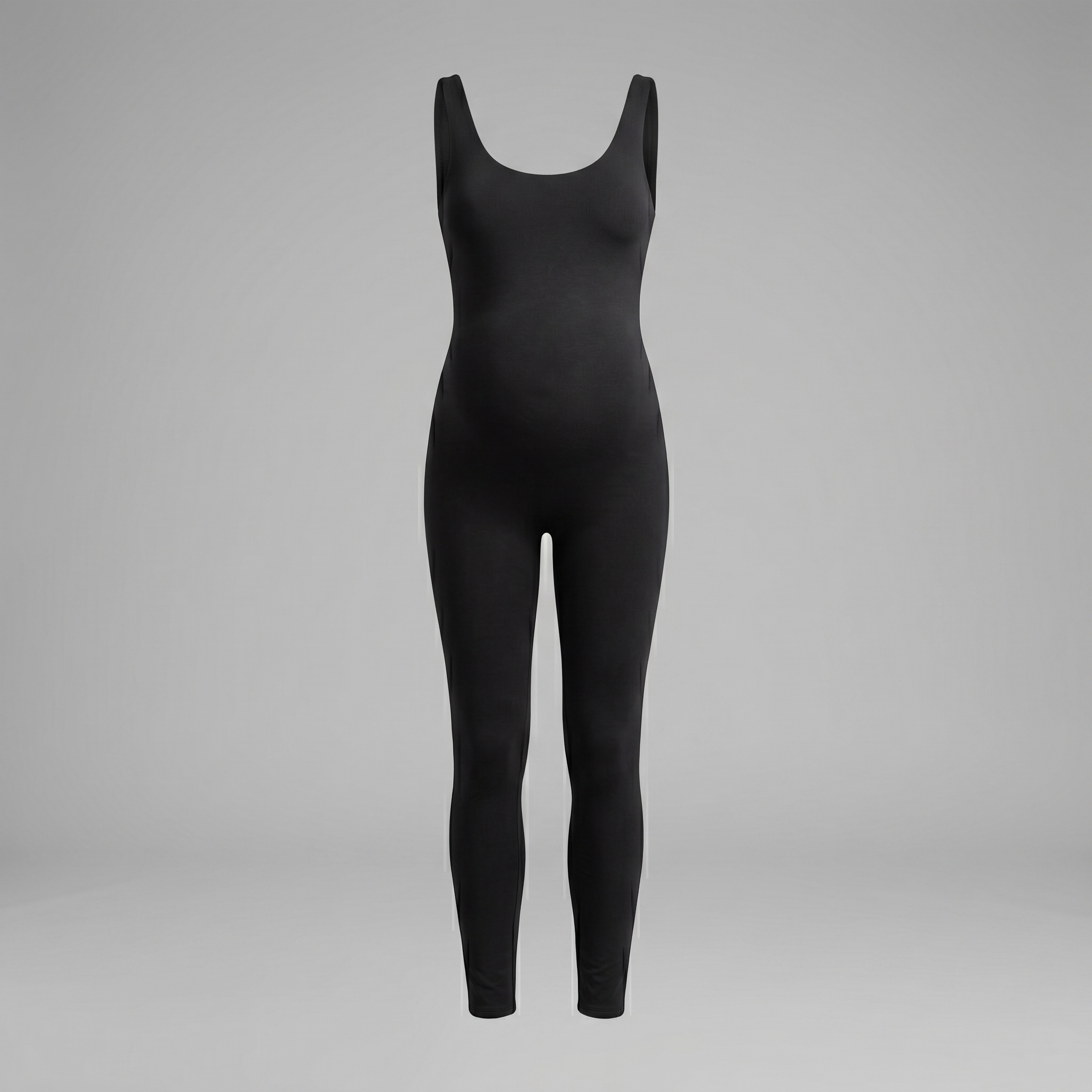 The Lucy Maternity Unitard with Scoop Neckline and Wide Shoulder Straps